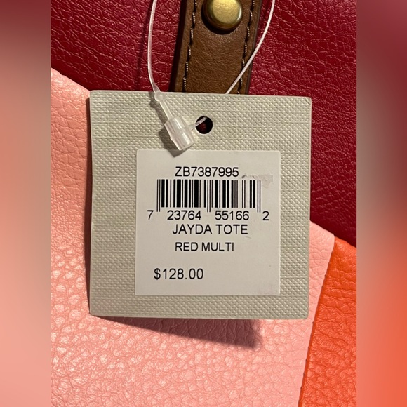 Fossil Jayda Tote in Red Multi NWT - Picture 4 of 4